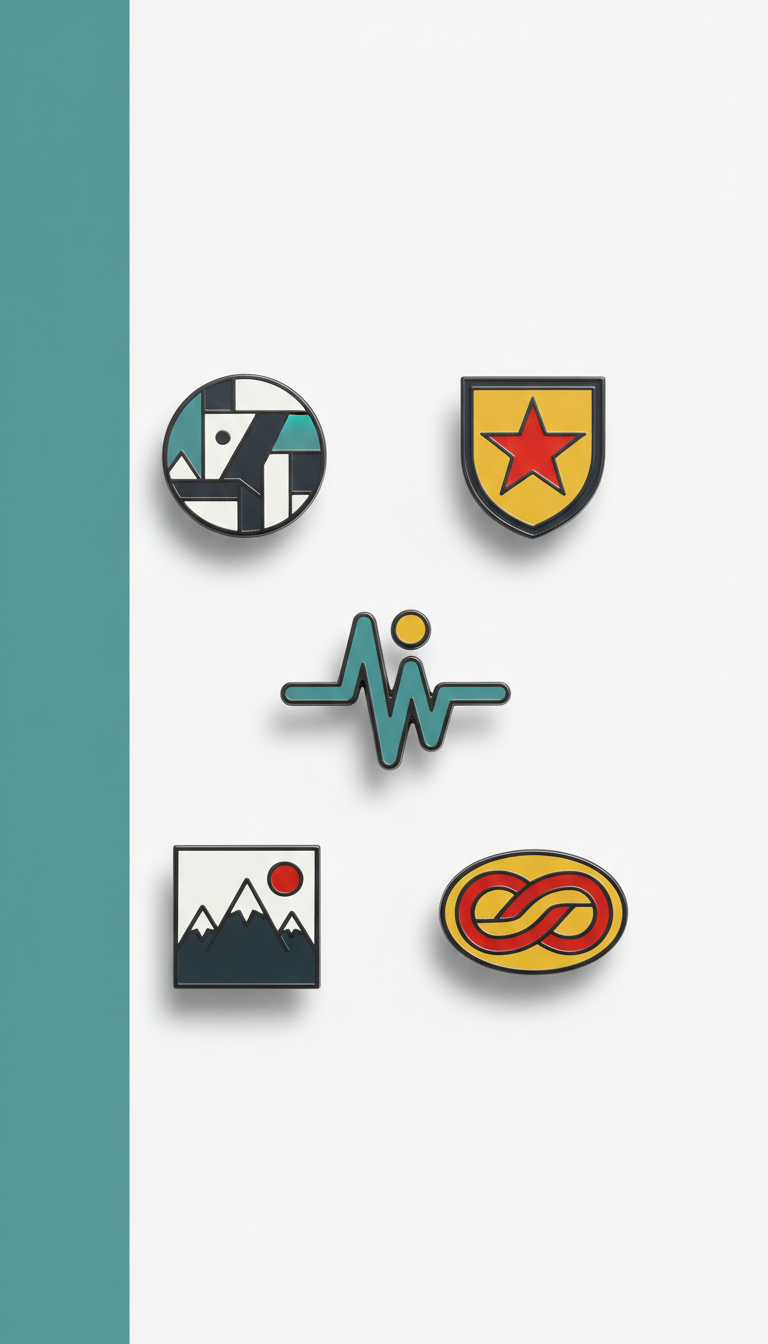 Club-Branded Enamel Accessory Pin Set